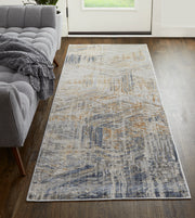 Laina Transitional Abstract, Tan/Ivory/Gray