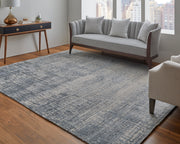 Eastfield Modern Abstract, Blue/Ivory/Gray