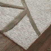 Kimball Transitional Abstract, Gray/Taupe/Ivory