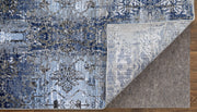 Gaspar Modern Damask, Blue/Gray/Taupe
