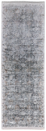 Sarrant Transitional Damask, Gray/Silver/Tan