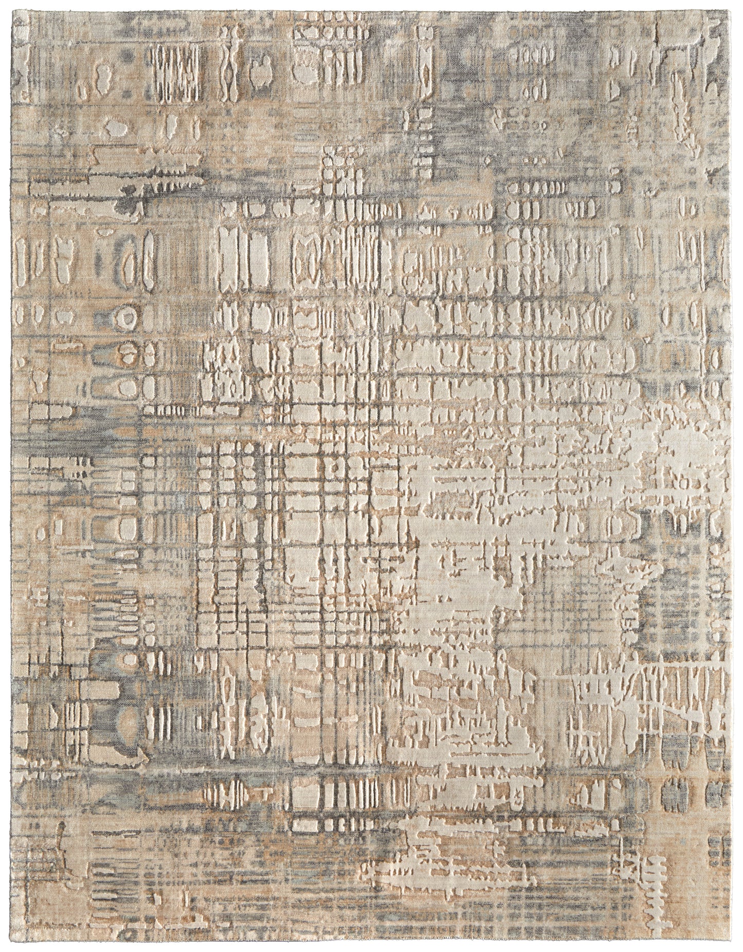 Jaxson Modern Abstract, Ivory/Tan/Gray