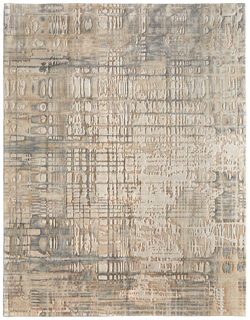 Jaxson Modern Abstract, Ivory/Tan/Gray