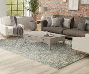 Belfort Traditional Floral & Botanical, Ivory/Green