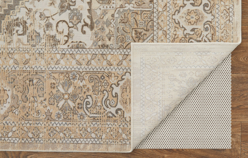 Celene Traditional Medallion, Brown/Ivory/Tan