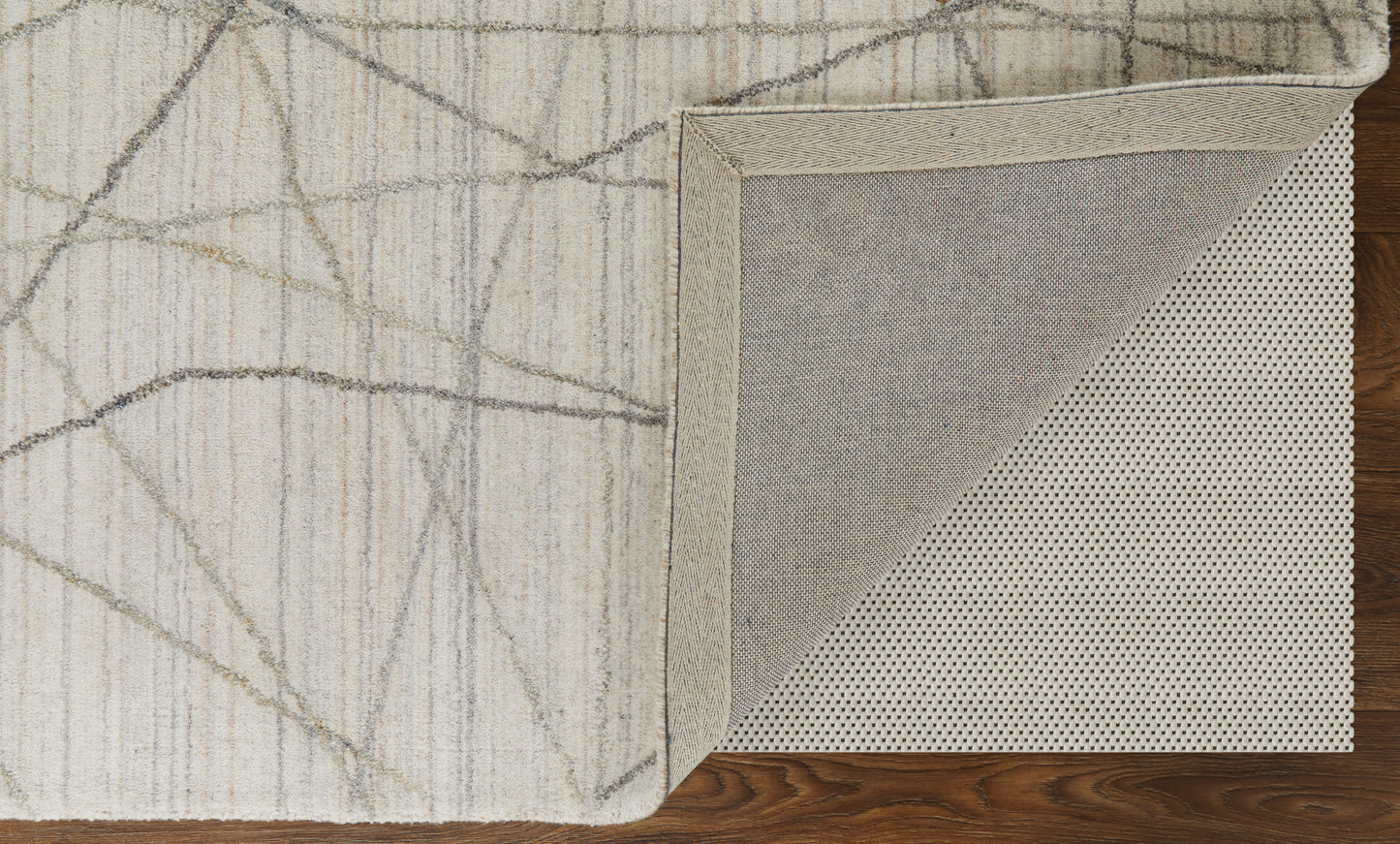 Whitton Modern Abstract, Ivory/Gray