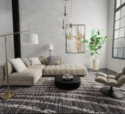 Skyview Modern Abstract, Black/Gray/Ivory