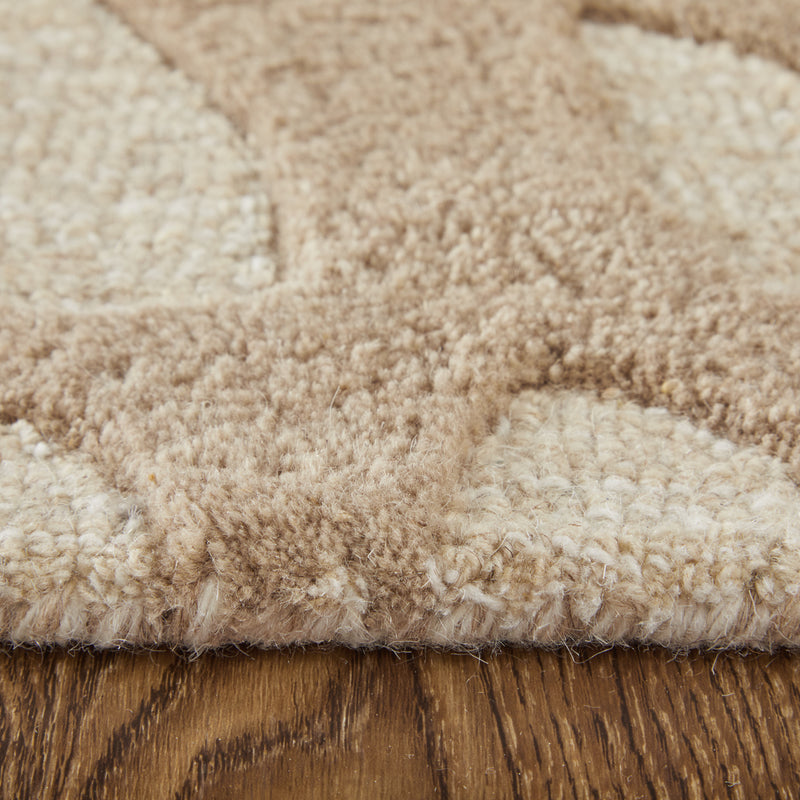 Kimball Transitional Abstract, Ivory/Brown/Tan