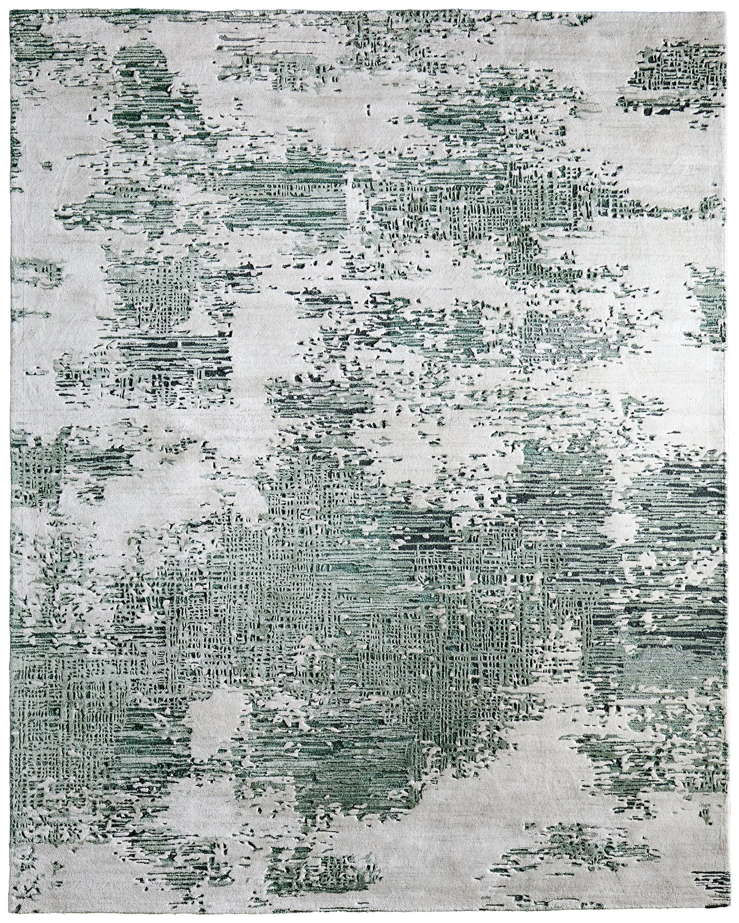 Zarah Modern Abstract, Green/White