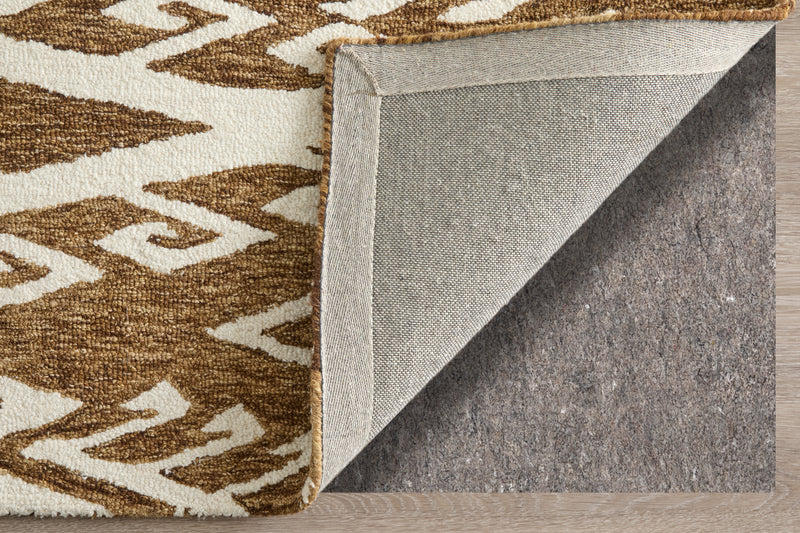 Wallace Transitional Medallion, Brown/White