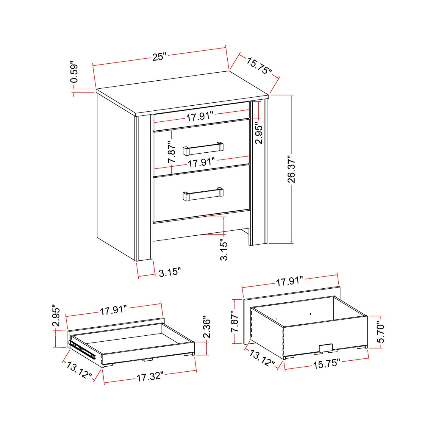 Lorenzo - 5 Piece Bedroom Set With Glittered Detailing