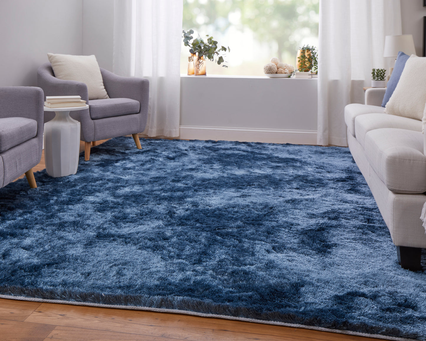 Indochine Modern Solid, Blue