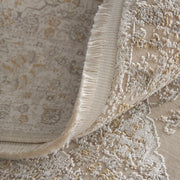 Cadiz Traditional Medallion, Ivory/Gray/Gold