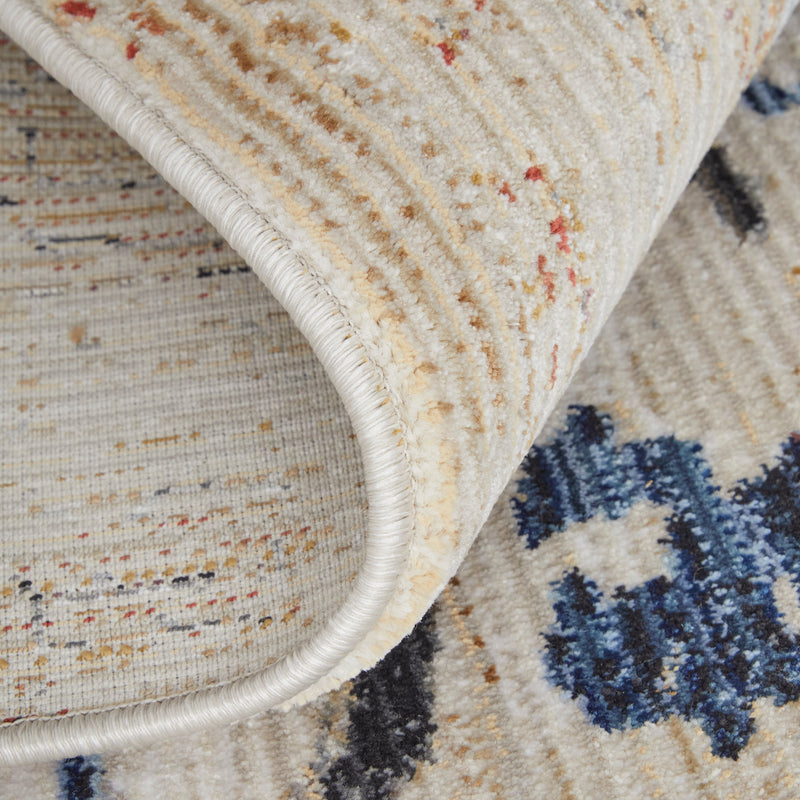 Sonora Modern Abstract, Tan/Blue/Gray
