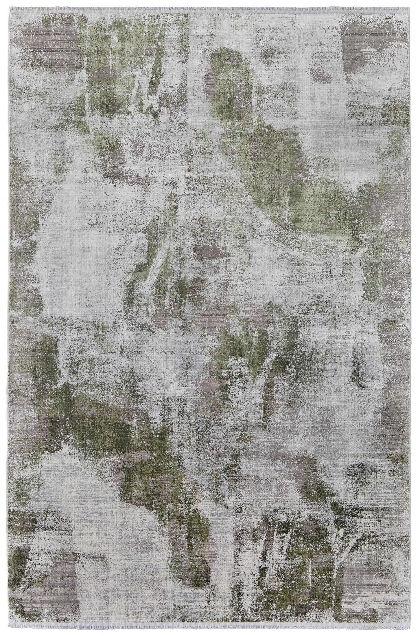 Cadiz Modern Ikat, Gray/Green/Silver