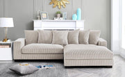Luxe - Oversized 2 Piece Sectional Couches For Living Room, L Shaped Sofa With Chaise