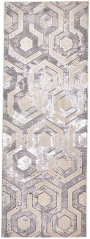 Micah Modern Distressed, Gray/Taupe/Silver