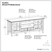 Acadian - TV Media Stand