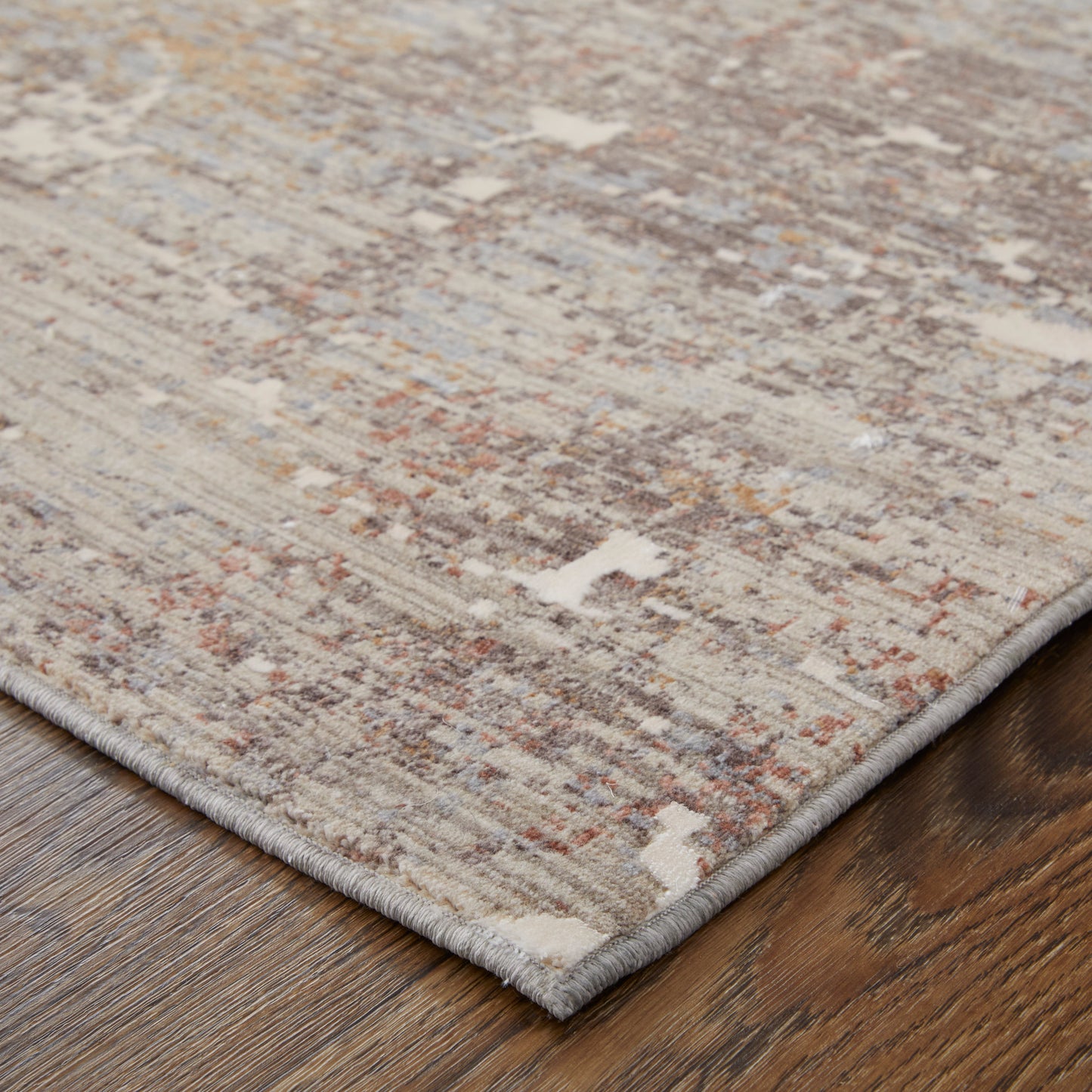 Pryor Modern Abstract, Taupe/Brown/White