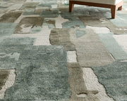 Kendall Modern Abstract, Green/Brown/Ivory