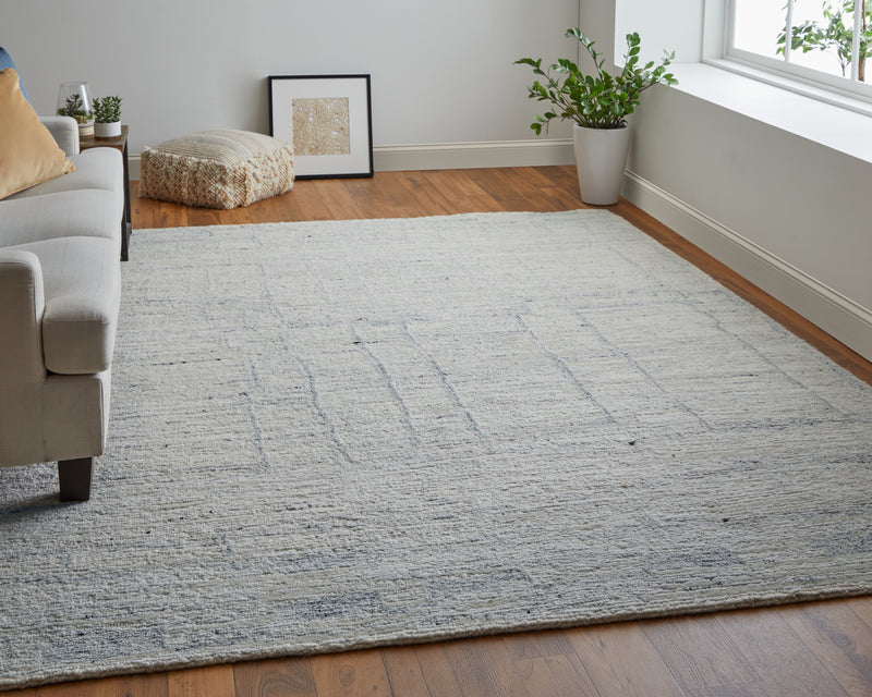 Navaro Modern Distressed, Ivory/Gray/Blue