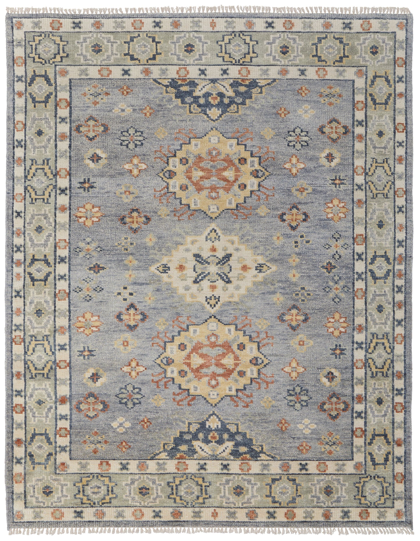 Fillmore Transitional Diamond, Blue/Taupe/Gray