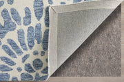Wallace Modern Abstract, Blue/Ivory