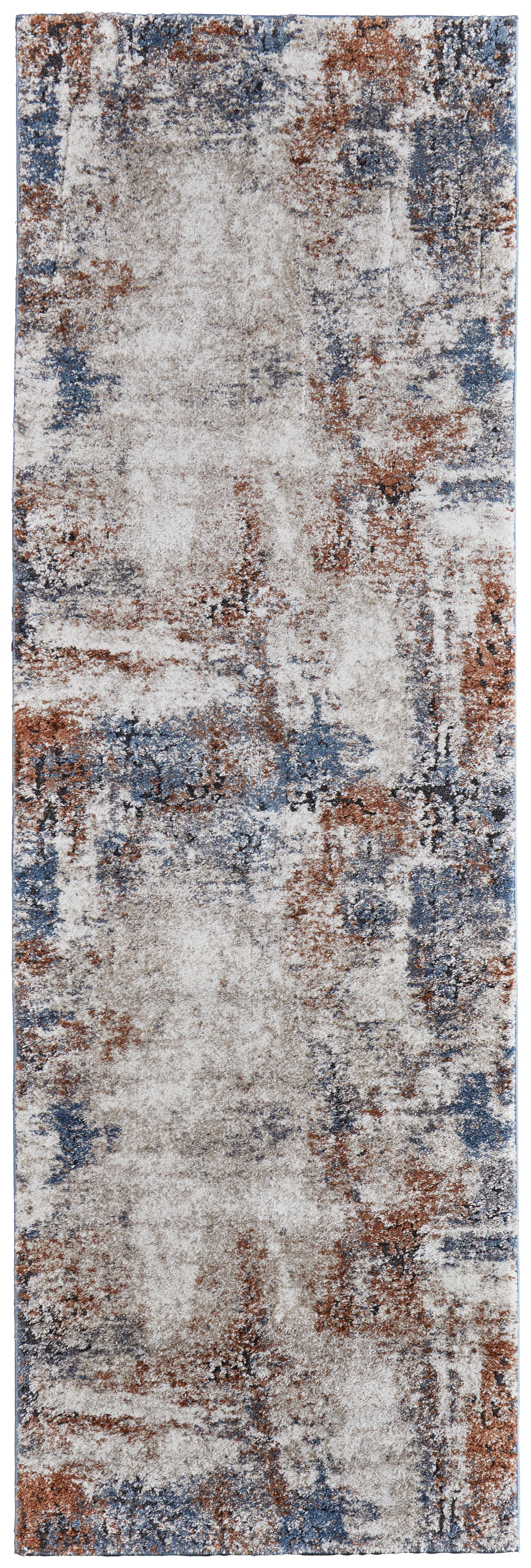 Gilmore Modern Distressed, Ivory/Blue/Taupe