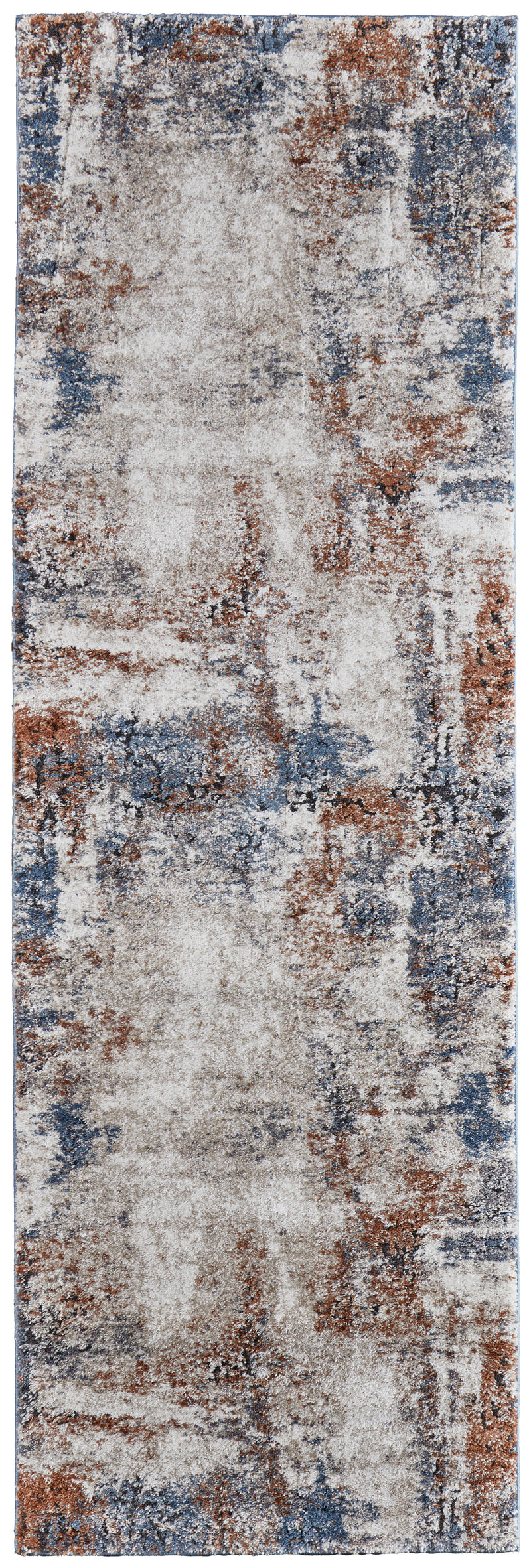 Gilmore Modern Distressed, Ivory/Blue/Taupe