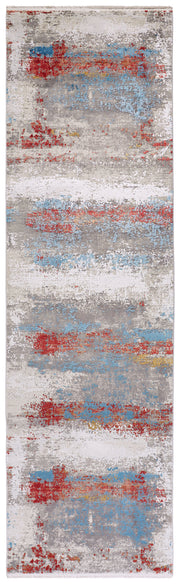 Cadiz Modern Abstract, Gray/Red/Blue