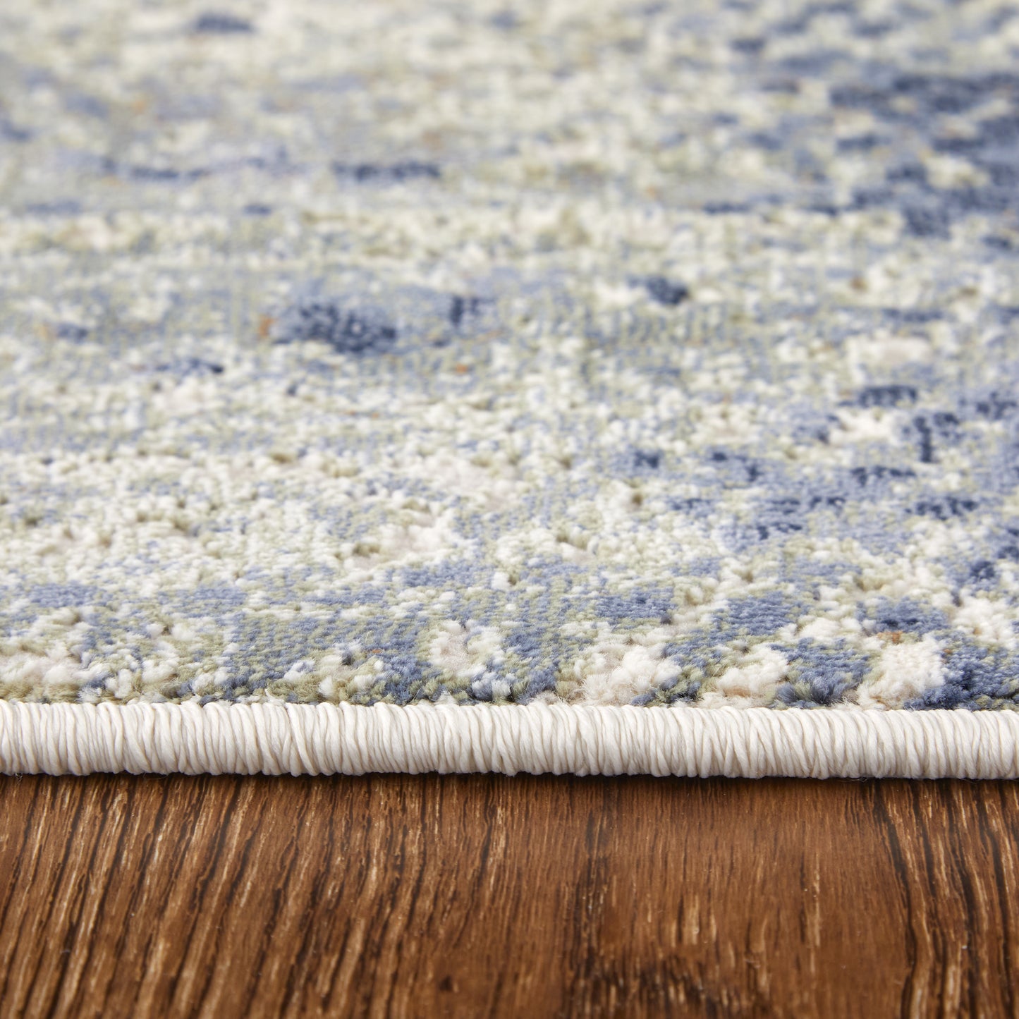 Mandana Modern Abstract, Ivory/Blue