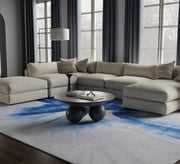 Kawai Modern Abstract, Blue/Gray