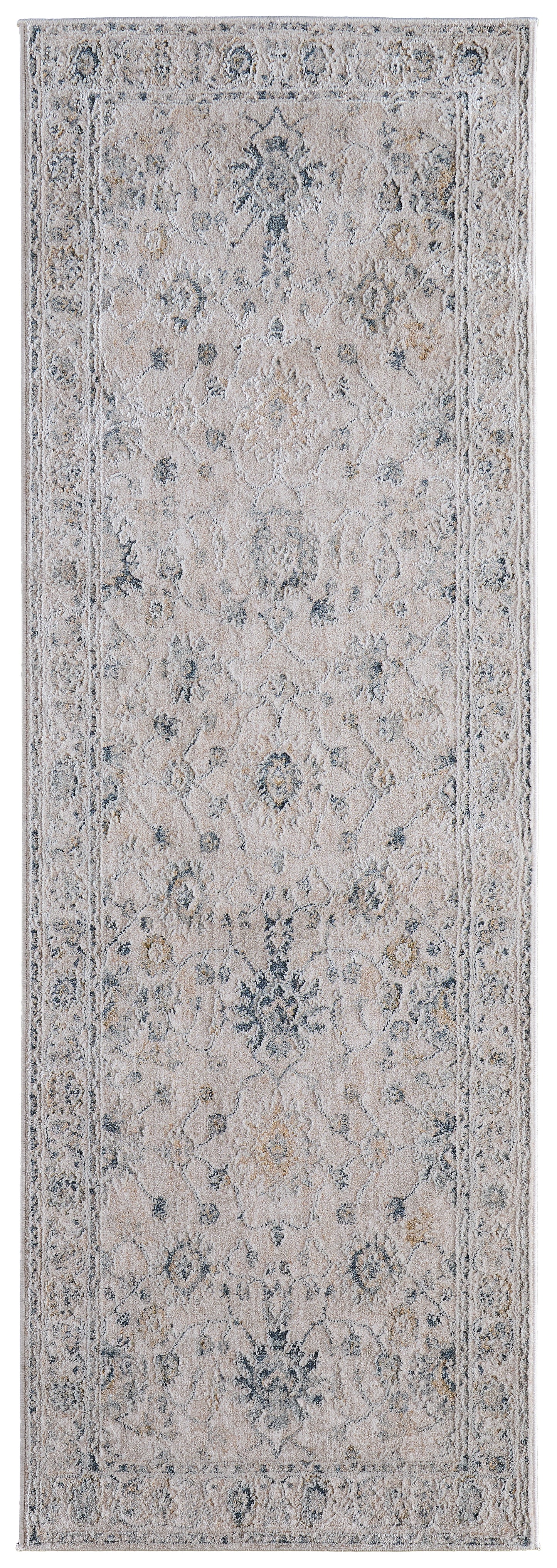 Pasha Transitional Floral & Botanical, Ivory/Taupe/Blue