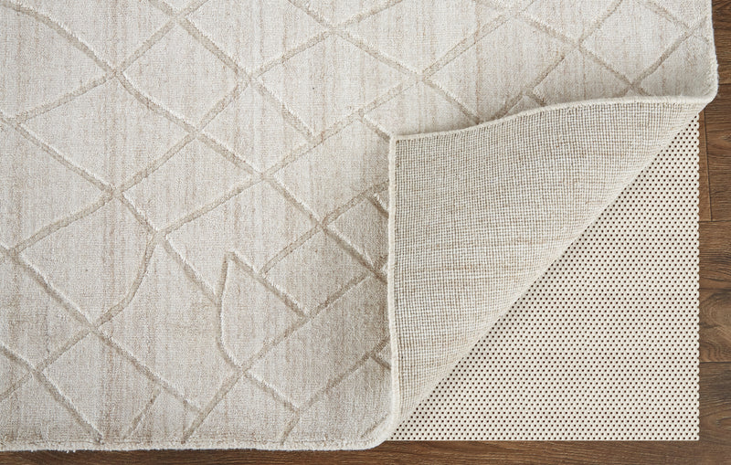 Redford Transitional Solid, Ivory/Gray