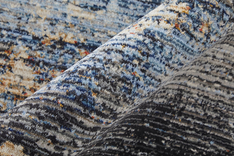 Sonora Modern Abstract, Tan/Blue/Gray