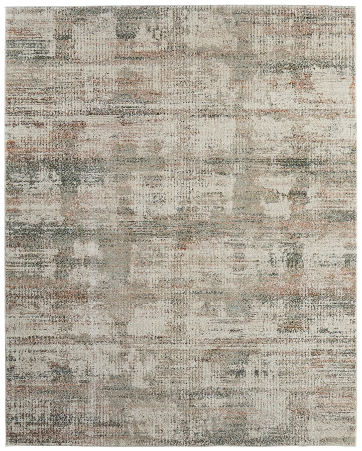 Eden Modern Abstract, Ivory/Gray/Green