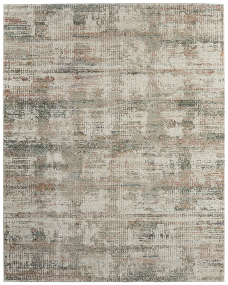 Eden Modern Abstract, Ivory/Gray/Green