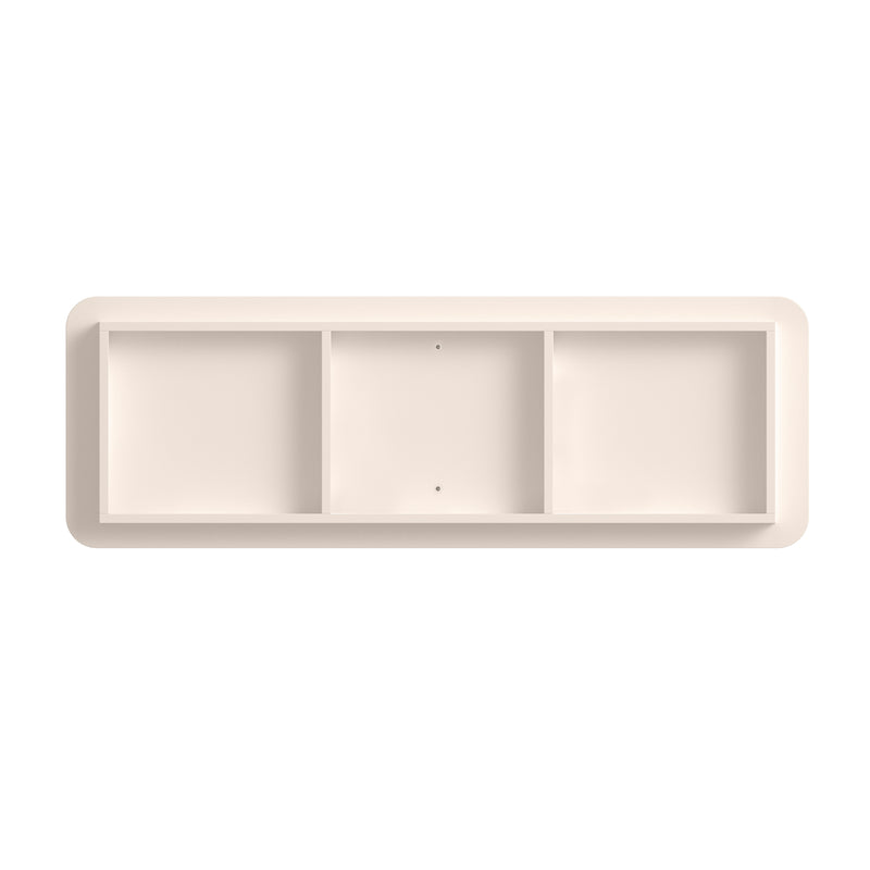 6 Drawer Dresser for Bedroom, 46.5' Wide Modern Large Chest of Drawers with Handle Free & Ripple Design,Wooden Clothes Storage Organizer for Closet, Nursery, Living Room, Apartment,warm Off-White