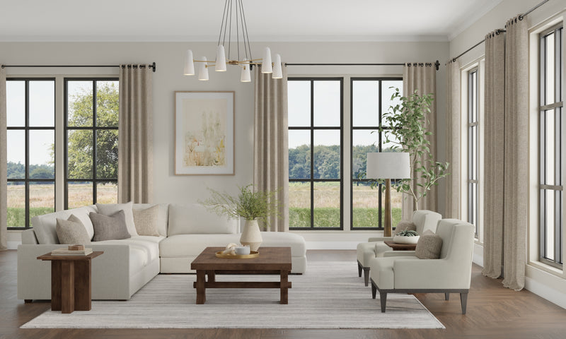 Lakewood Modern Solid, Gray/Black/Brown