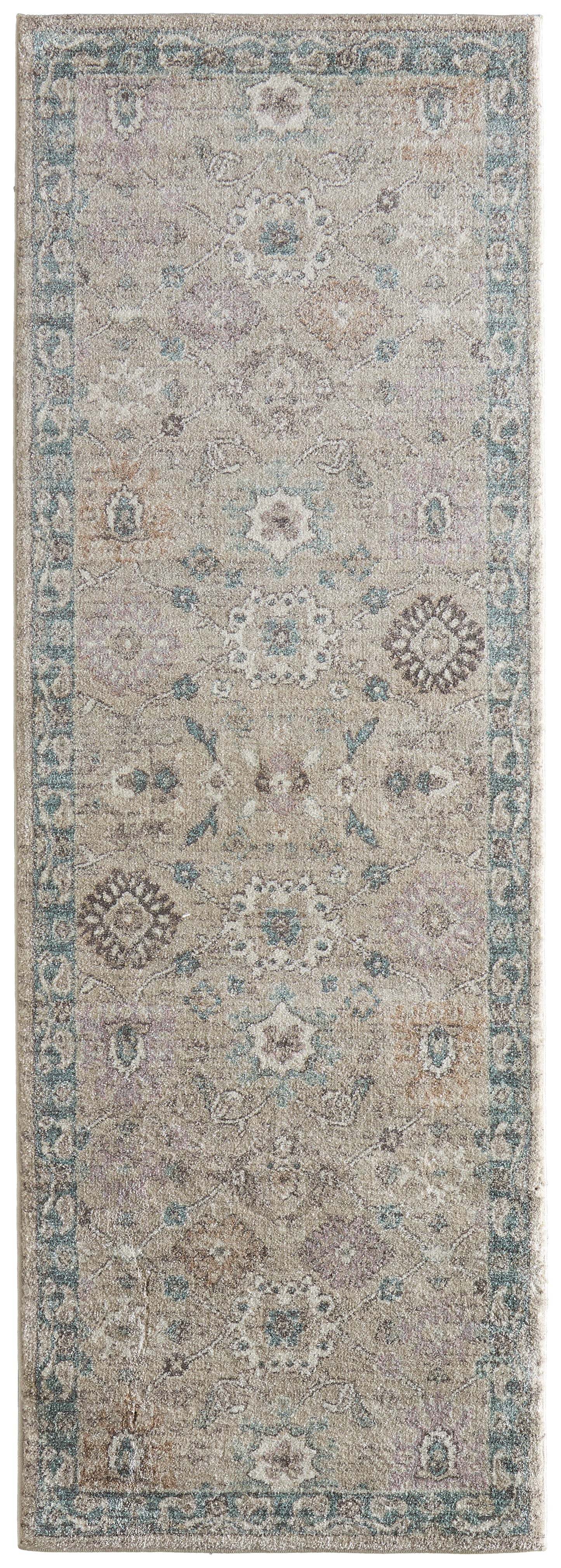 Dartmouth Transitional Floral & Botanical, Gray/Blue/Taupe