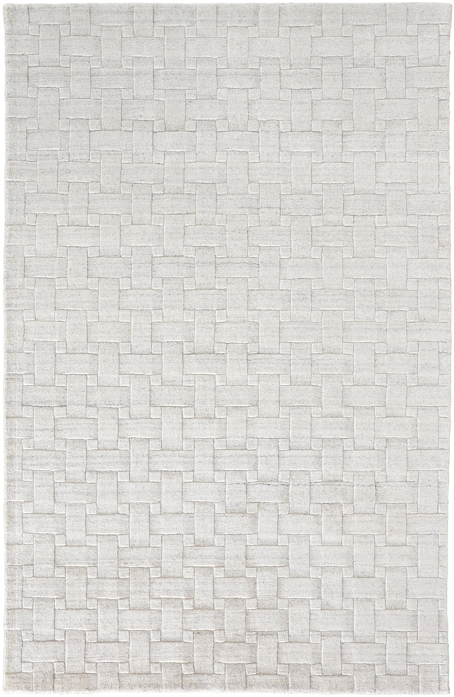 Redford Transitional Solid, White/Silver