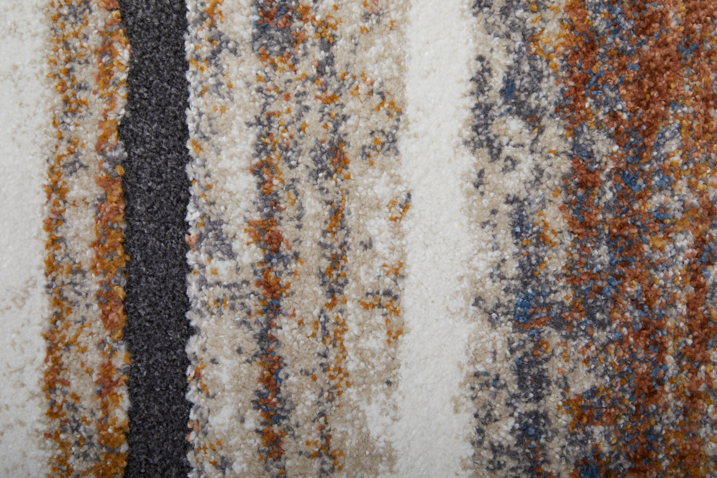 Gilmore Modern Stripes, Ivory/Orange/Gray