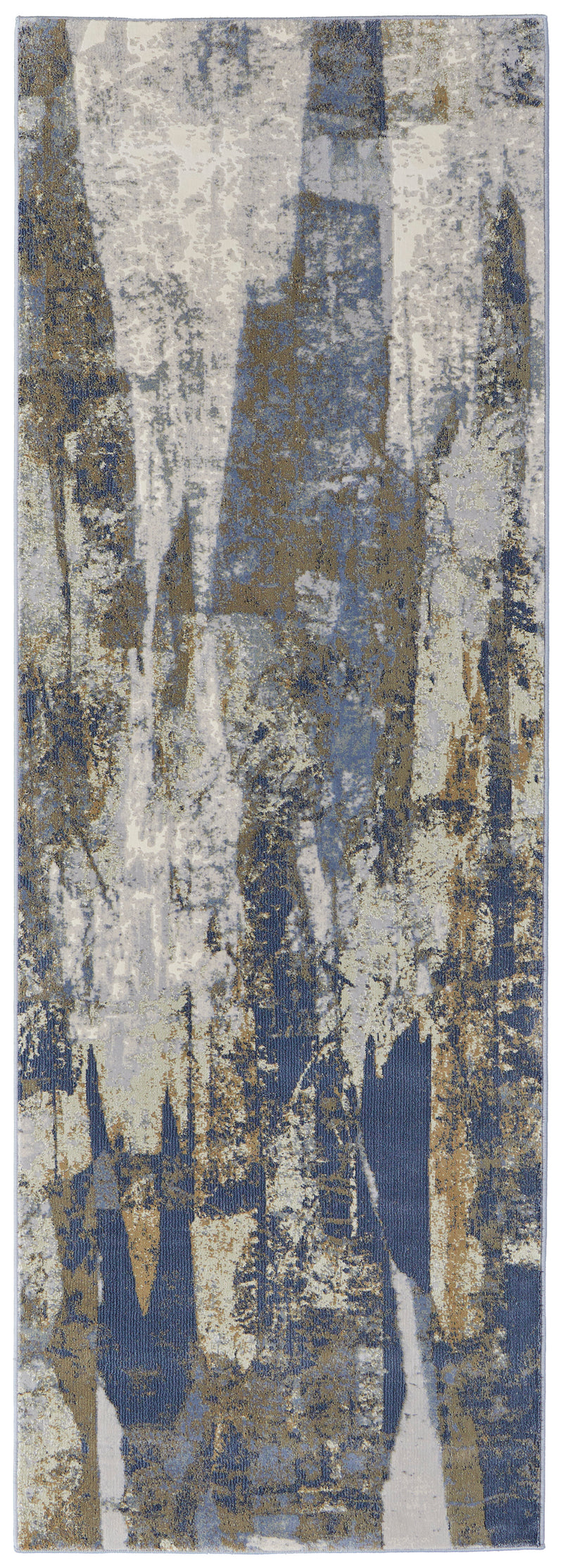 Clio Modern Abstract, Blue/Gray/Tan