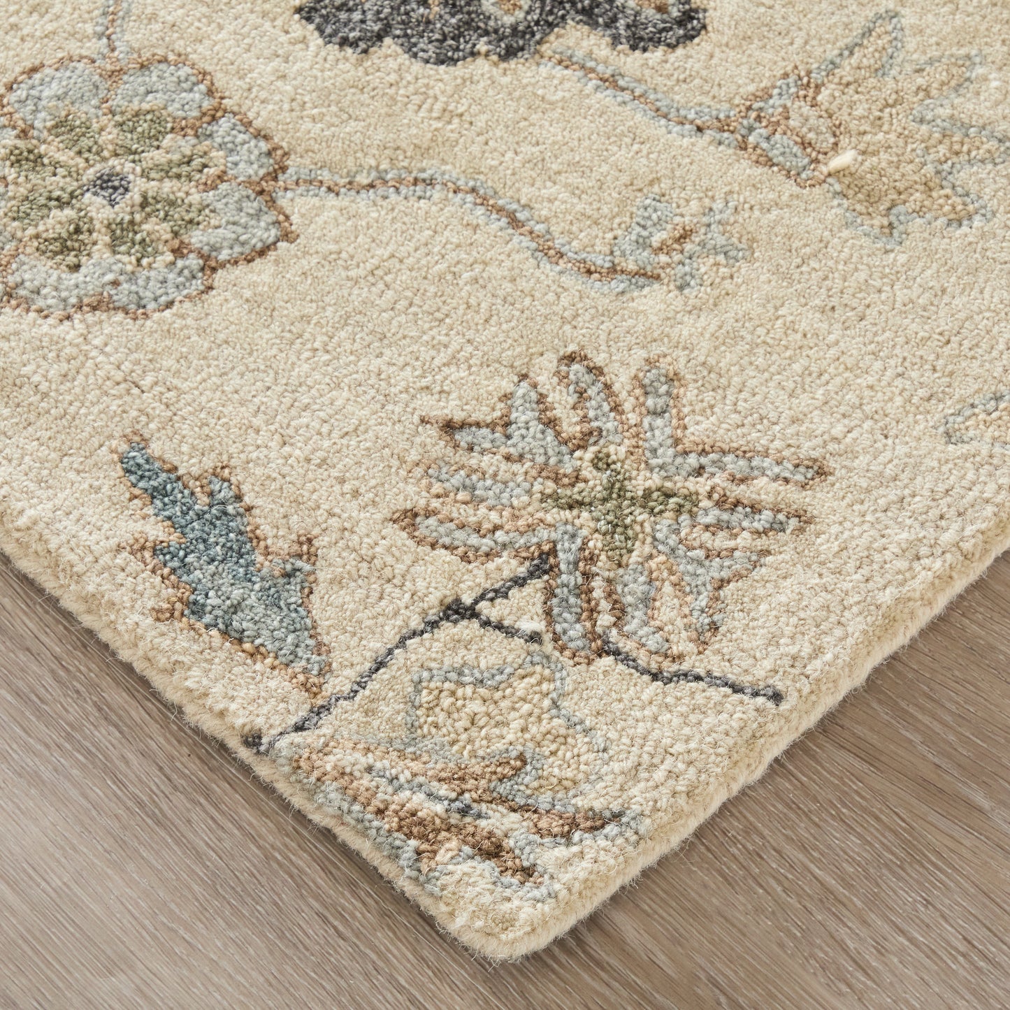 Springfield Transitional Floral & Botanical, Ivory/Tan/Gray