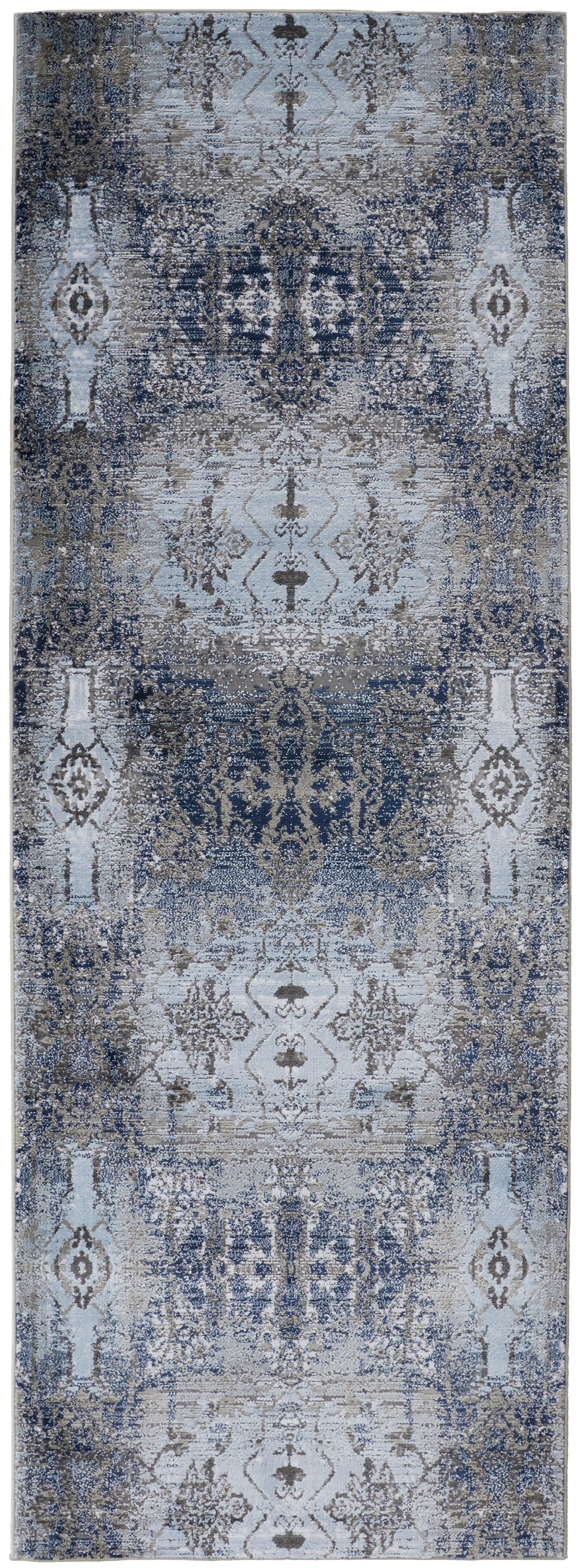 Gaspar Modern Damask, Blue/Gray/Taupe