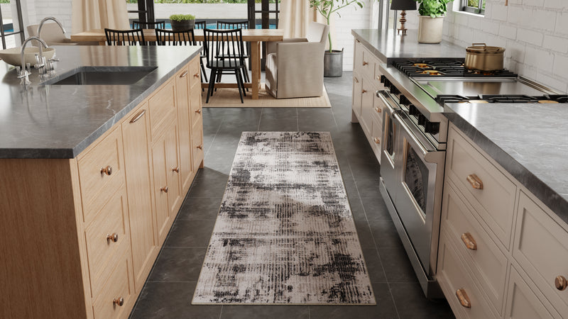 Sonora Modern Abstract, Gray/Ivory