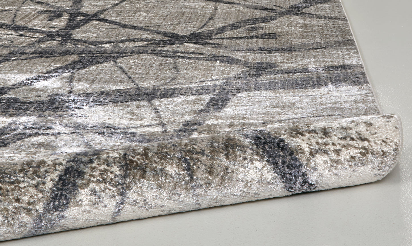 Kano Transitional Abstract, Taupe/Gray/Ivory