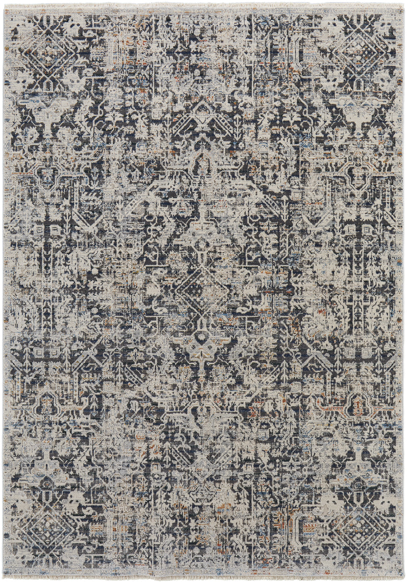Kaia Transitional Distressed, Ivory/Gray/Taupe