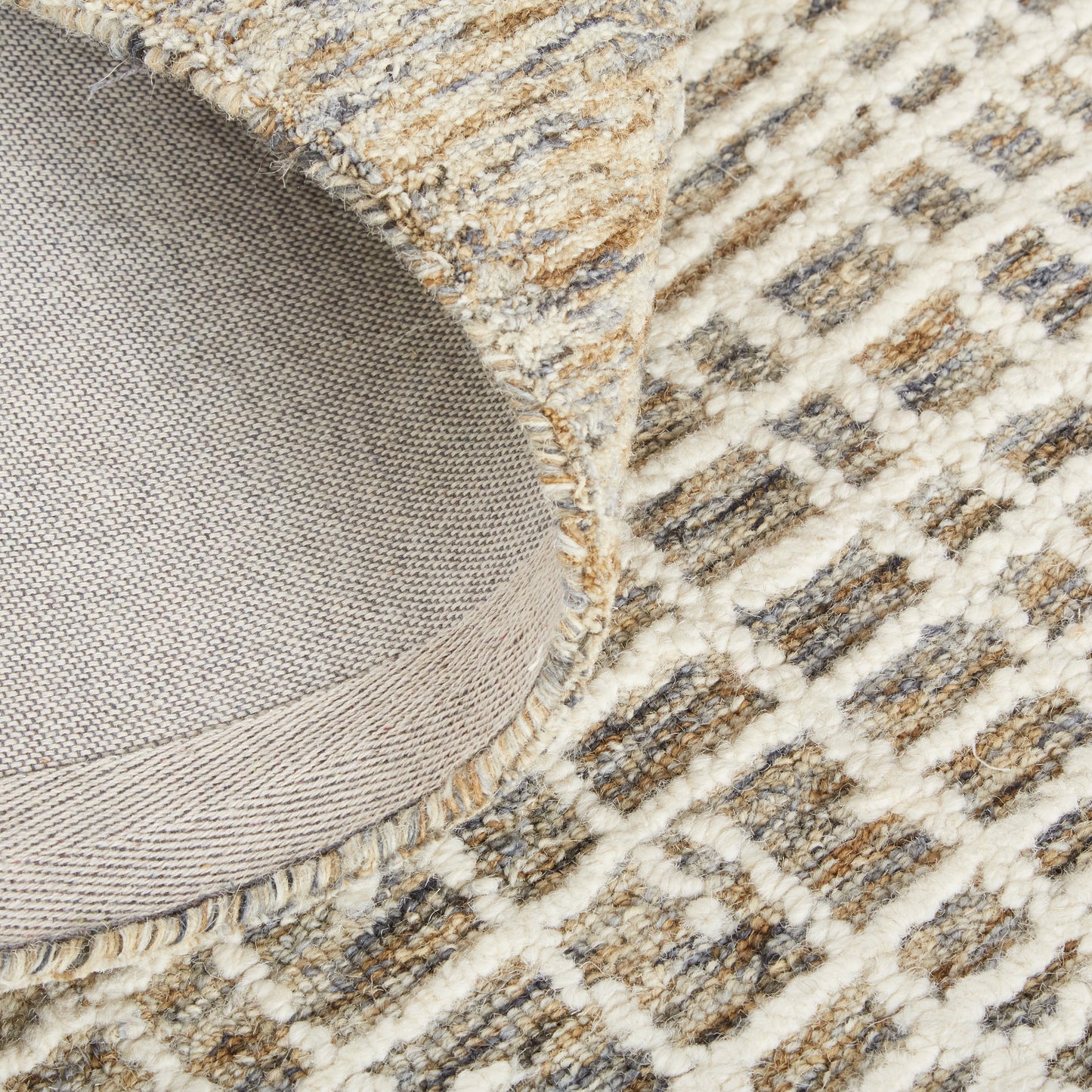 Maddox Transitional Abstract, Tan/Ivory