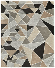 Kimball Transitional Abstract, Gray/Black/Brown